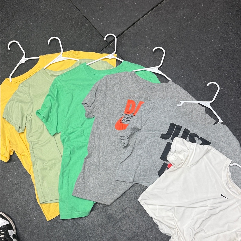 Nike Soft Yellow Tee with White Logo